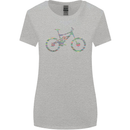 Cycling Word Cloud Cyclist Bicycle Womens Wider Cut T-Shirt Sports Grey
