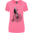 Cycling a Frog Riding a Penny Farthing Womens Wider Cut T-Shirt Azalea
