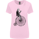 Cycling a Frog Riding a Penny Farthing Womens Wider Cut T-Shirt Light Pink