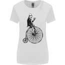 Cycling a Frog Riding a Penny Farthing Womens Wider Cut T-Shirt White
