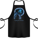Cycling on the Brain Cyclist Bicycle Bike Cotton Apron 100% Organic Black