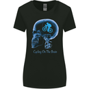 Cycling on the Brain Cyclist Bicycle Bike Womens Wider Cut T-Shirt Black
