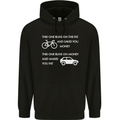 Cycling v's Cars Cyclist Environment Funny Childrens Kids Hoodie Black