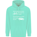 Cycling v's Cars Cyclist Environment Funny Childrens Kids Hoodie Peppermint