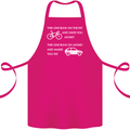 Cycling v's Cars Cyclist Environment Funny Cotton Apron 100% Organic Pink