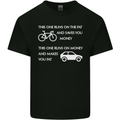 Cycling v's Cars Cyclist Environment Funny Kids T-Shirt Childrens Black