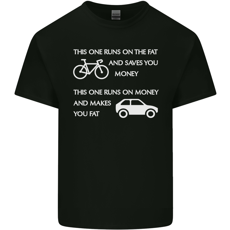 Cycling v's Cars Cyclist Environment Funny Kids T-Shirt Childrens Black