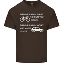 Cycling v's Cars Cyclist Environment Funny Kids T-Shirt Childrens Chocolate