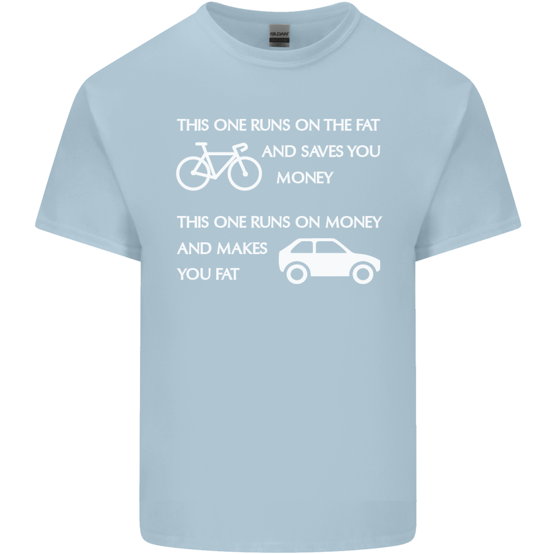 Cycling v's Cars Cyclist Environment Funny Kids T-Shirt Childrens Light Blue