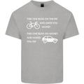 Cycling v's Cars Cyclist Environment Funny Mens Cotton T-Shirt Tee Top Sports Grey