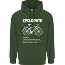 Cyclopath Funny Cycling Bicycle Cyclist Childrens Kids Hoodie Forest Green