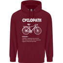 Cyclopath Funny Cycling Bicycle Cyclist Childrens Kids Hoodie Maroon