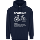 Cyclopath Funny Cycling Bicycle Cyclist Childrens Kids Hoodie Navy Blue
