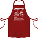 Cyclopath Funny Cycling Bicycle Cyclist Cotton Apron 100% Organic Maroon