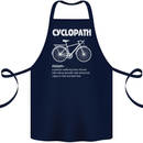 Cyclopath Funny Cycling Bicycle Cyclist Cotton Apron 100% Organic Navy Blue