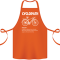 Cyclopath Funny Cycling Bicycle Cyclist Cotton Apron 100% Organic Orange