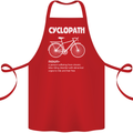 Cyclopath Funny Cycling Bicycle Cyclist Cotton Apron 100% Organic Red