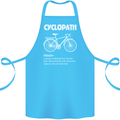 Cyclopath Funny Cycling Bicycle Cyclist Cotton Apron 100% Organic Turquoise