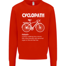 Cyclopath Funny Cycling Bicycle Cyclist Kids Sweatshirt Jumper Bright Red
