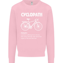 Cyclopath Funny Cycling Bicycle Cyclist Kids Sweatshirt Jumper Light Pink