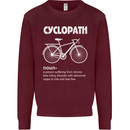 Cyclopath Funny Cycling Bicycle Cyclist Kids Sweatshirt Jumper Maroon