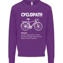 Cyclopath Funny Cycling Bicycle Cyclist Kids Sweatshirt Jumper Purple