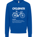 Cyclopath Funny Cycling Bicycle Cyclist Kids Sweatshirt Jumper Royal Blue