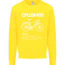 Cyclopath Funny Cycling Bicycle Cyclist Kids Sweatshirt Jumper Yellow