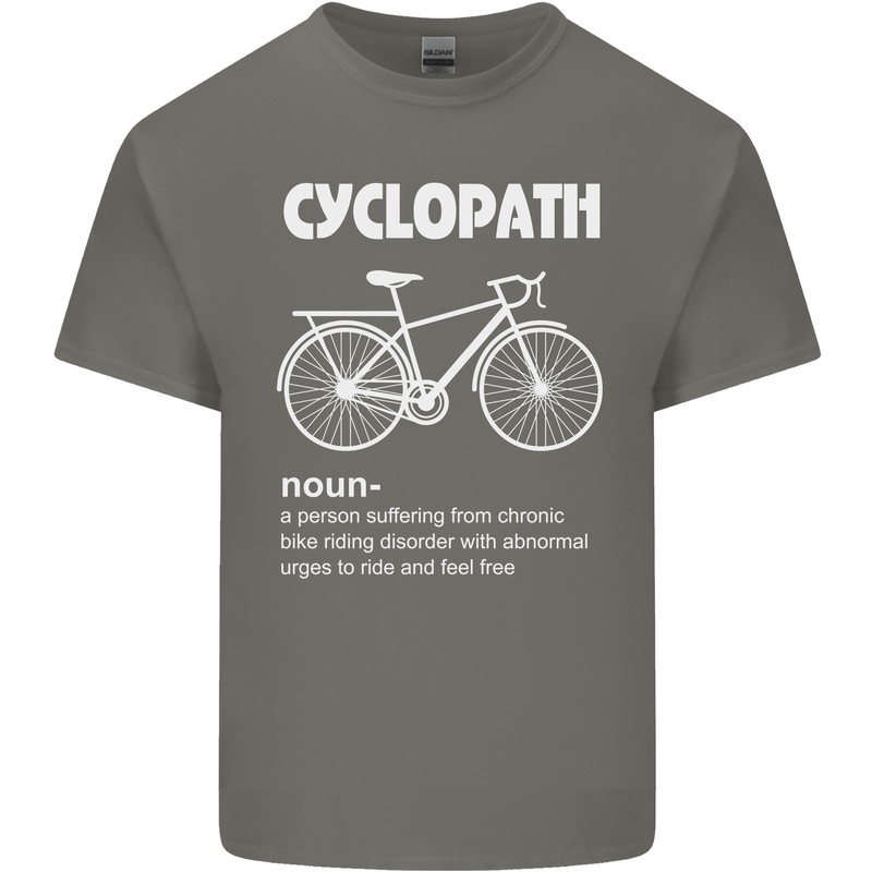 Cyclopath Funny Cycling Bicycle Cyclist Kids T-Shirt Childrens Charcoal