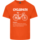 Cyclopath Funny Cycling Bicycle Cyclist Kids T-Shirt Childrens Orange
