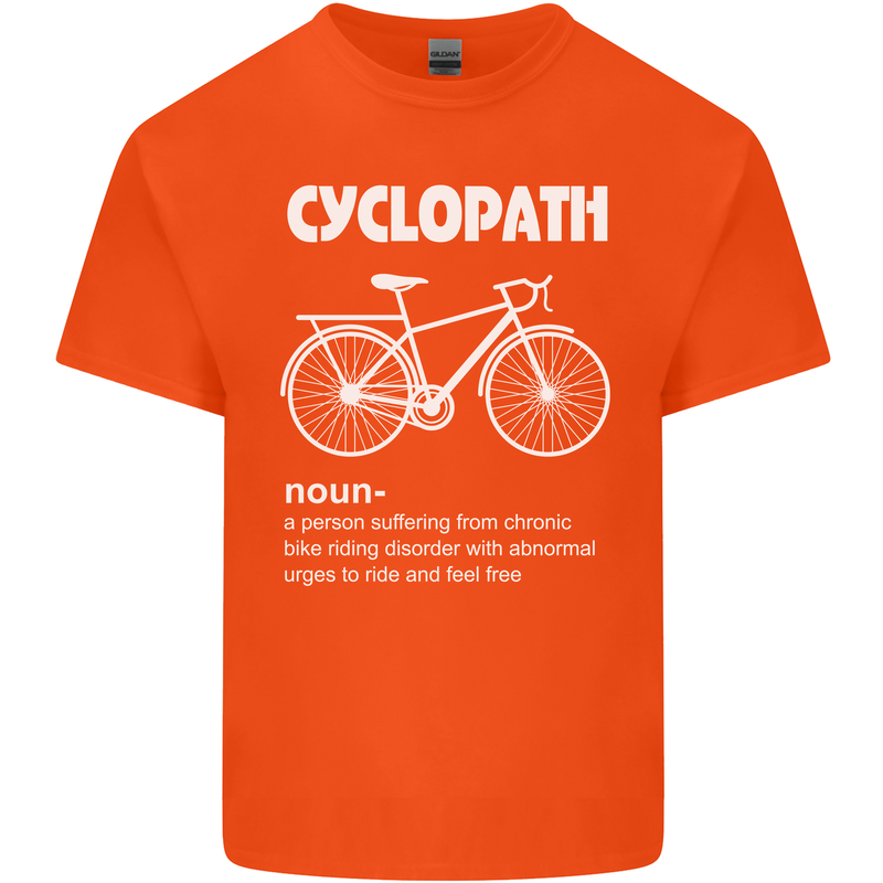 Cyclopath Funny Cycling Bicycle Cyclist Kids T-Shirt Childrens Orange
