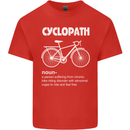 Cyclopath Funny Cycling Bicycle Cyclist Kids T-Shirt Childrens Red
