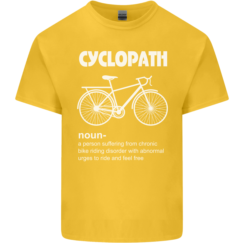 Cyclopath Funny Cycling Bicycle Cyclist Kids T-Shirt Childrens Yellow