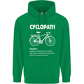 Cyclopath Funny Cycling Bicycle Cyclist Mens 80% Cotton Hoodie Irish Green