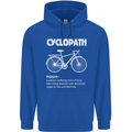 Cyclopath Funny Cycling Bicycle Cyclist Mens 80% Cotton Hoodie Royal Blue