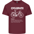 Cyclopath Funny Cycling Bicycle Cyclist Mens Cotton T-Shirt Tee Top Maroon