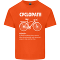 Cyclopath Funny Cycling Bicycle Cyclist Mens Cotton T-Shirt Tee Top Orange