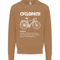 Cyclopath Funny Cycling Bicycle Cyclist Mens Sweatshirt Jumper Caramel Latte