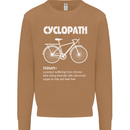 Cyclopath Funny Cycling Bicycle Cyclist Mens Sweatshirt Jumper Caramel Latte