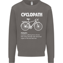 Cyclopath Funny Cycling Bicycle Cyclist Mens Sweatshirt Jumper Charcoal