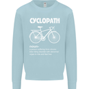 Cyclopath Funny Cycling Bicycle Cyclist Mens Sweatshirt Jumper Light Blue