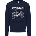 Cyclopath Funny Cycling Bicycle Cyclist Mens Sweatshirt Jumper Navy Blue