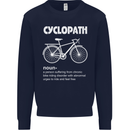 Cyclopath Funny Cycling Bicycle Cyclist Mens Sweatshirt Jumper Navy Blue