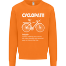 Cyclopath Funny Cycling Bicycle Cyclist Mens Sweatshirt Jumper Orange