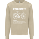 Cyclopath Funny Cycling Bicycle Cyclist Mens Sweatshirt Jumper Sand