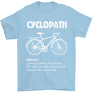 Cyclopath Funny Cycling Bicycle Cyclist Mens T-Shirt Cotton Gildan Light Blue