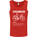 Cyclopath Funny Cycling Bicycle Cyclist Mens Vest Tank Top Red