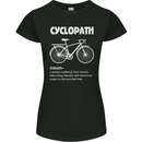 Cyclopath Funny Cycling Bicycle Cyclist Womens Petite Cut T-Shirt Black