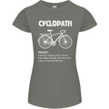 Cyclopath Funny Cycling Bicycle Cyclist Womens Petite Cut T-Shirt Charcoal