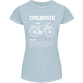 Cyclopath Funny Cycling Bicycle Cyclist Womens Petite Cut T-Shirt Light Blue